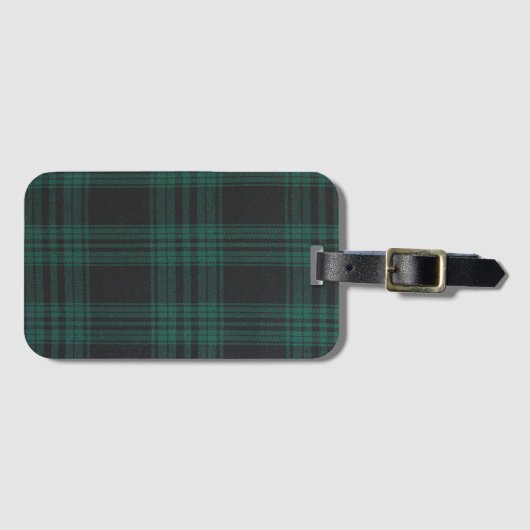 Tartan enkelzijdig met kaartsleuf bagagelabel (Voorkant (horizontaal))