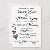 Tartan Evening Invitation Kaart (Achterkant)
