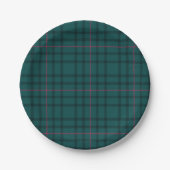 Tartan Fabric 7-inch Bord rond papier (Voorkant)