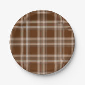 Tartan Fabric 7-inch Bord rond papier (Voorkant)