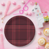 Tartan Fabric 9" Rond papier Bord (Feest)