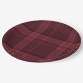 Tartan Fabric 9" Rond papier Bord (Gekanteld)
