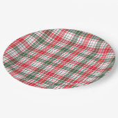 Tartan Fabric 9" Rond papier Bord (Gekanteld)