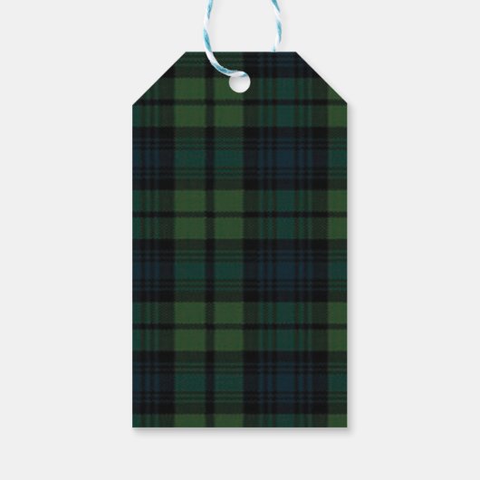 Tartan Fabric Gift Label Cadeaulabel (Achterkant)