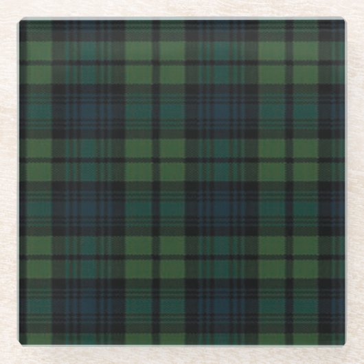 Tartan Fabric Glass Onderzetter (Voorkant)