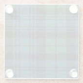Tartan Fabric Glass Onderzetter Glazen Onderzetter (Achterkant)