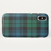 Tartan Fabric Hoesje-Mate Tough iPhone X Hoesje (Achterkant (horizontaal))