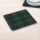 Tartan Fabric Paper Onderzetter (Schuin)