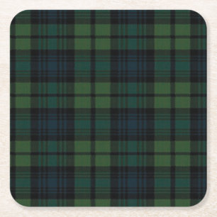 Tartan Fabric Paper Onderzetter