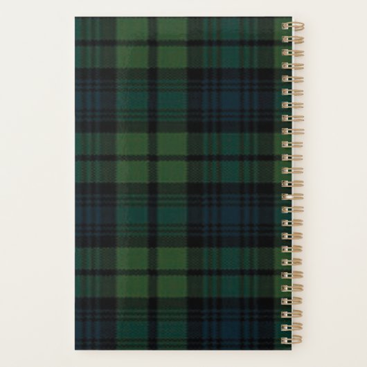 Tartan Fabric Planner (Achterkant)