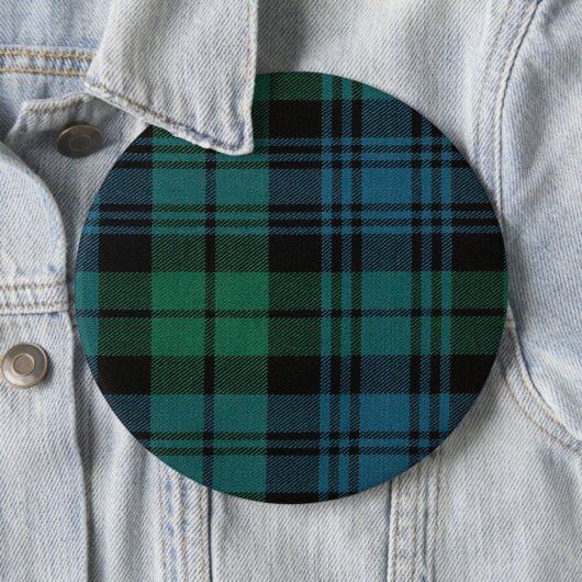 Tartan Fabric Round Button (In situ)