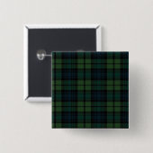Tartan Fabric Square Button (Voorkant /achterkant)