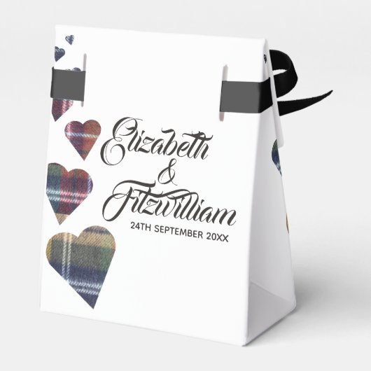 Tartan Favor Box Bedankdoosjes (Achterkant)