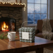 Tartan Favor Box with Custom Hand-Drawn Note Bedankdoosjes