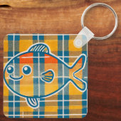 Tartan fish keyring sleutelhanger (Achterkant)