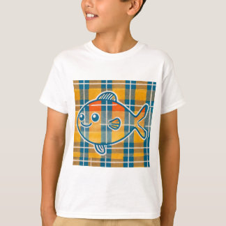 Tartan fish T-shirt