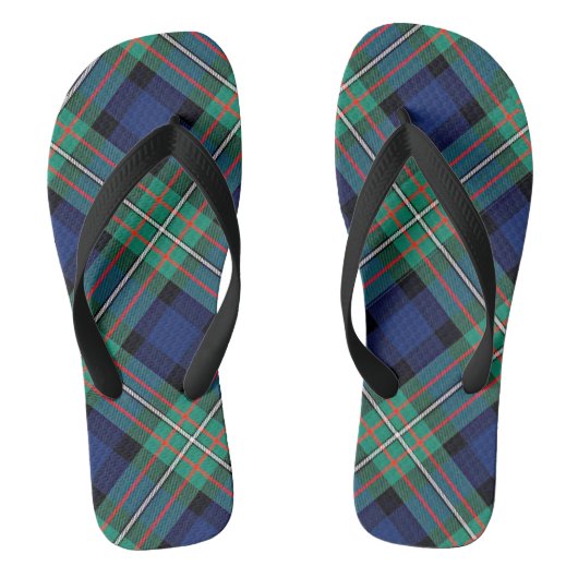 Tartan Flip Flop Sandals (Voetbed)