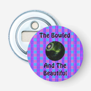 Tartan gazon kommen gebowld mooi ontwerp, button flesopener
