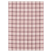 Tartan Geplakt in roze, perzikkleurig, zwart-wit Tafelkleed (Voorkant)
