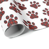 Tartan geplakte verf cadeaupapier (Rol Hoek)