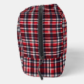 Tartan geruite gestileerde monogram toilettasje (Rechts)