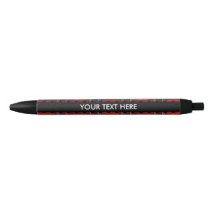 Tartan geruite patroon koninklijk rode stof zwarte inkt pen