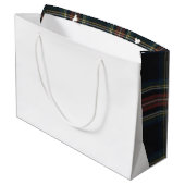Tartan Gift Bag - Groot Groot Cadeauzakje (Achterkant Gekanteld)