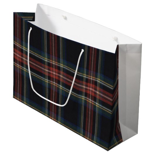 Tartan Gift Bag - Groot Groot Cadeauzakje (Voorkant Gekanteld)