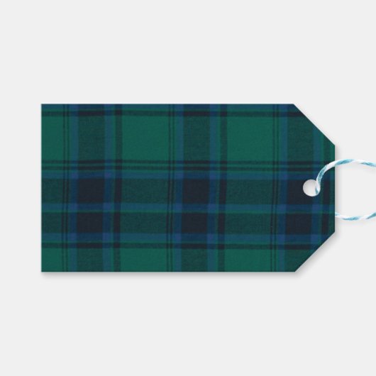 Tartan Gift Label Cadeaulabel (Voorkant (Horizontaal))