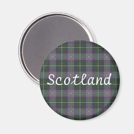 Tartan Gift Magnet - Souvenir of Scotland (Voorkant / Achterkant)