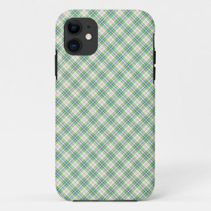 Tartan Green Blue Case-Mate iPhone Case