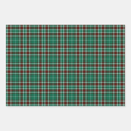 Tartan - Green White Russet Red Inpakpapier Vel (Voorkant 2)