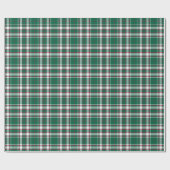Tartan - Groen wit en rood Cadeaupapier (Vlak)