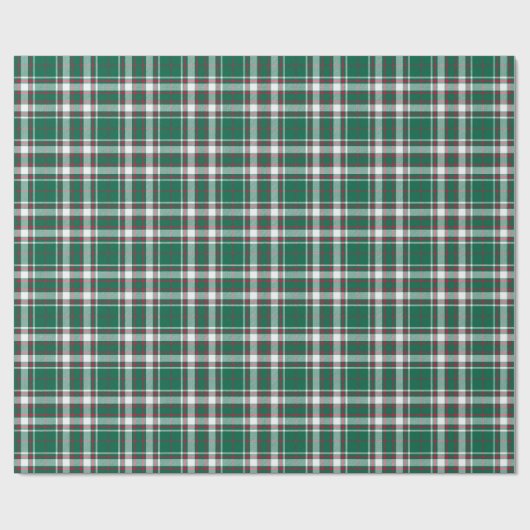 Tartan - Groen wit en rood Cadeaupapier (Vlak)