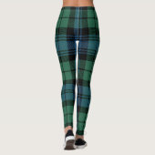 Tartan Groene Clan Campbell Plaid Leggings (Achterkant)