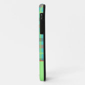 Tartan groene-gele iPhone Case (Achterkant/links)