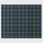 Tartan Groene Paarse Check Clan MacKenzie Cadeaupapier (Vlak)