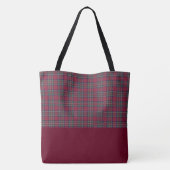 Tartan Grote Canvas tas (Achterkant)