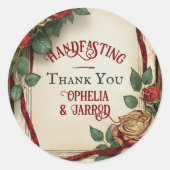 TARTAN HANDFASTING STICKERS VOOR FAVORIETE ENVELOP (Voorkant)