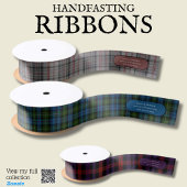 TARTAN HANDFASTING STICKERS VOOR FAVORS ENVELOPES
