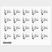 Tartan Heart Envelope Seal Stickers (Vel)