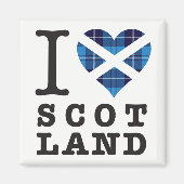 Tartan Heart - Liefde Schotland Magneet (Voorkant)