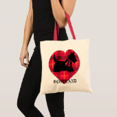 Tartan Heart Scottie Bag Tote Bag (Voorkant (product))