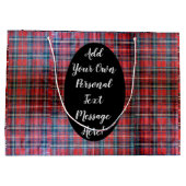 Tartan Heart Scotty Large Gift Bag Groot Cadeauzakje (Achterkant)