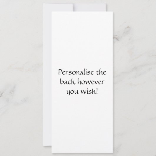 Tartan Heart Wedding Invite Kaart (Achterkant)