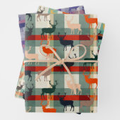 Tartan Hertengewei Hengstverjaardagsfeestje Inpakpapier Vel (In situ)