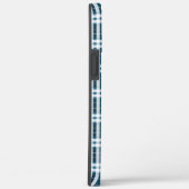 Tartan in blauw en wit Case-Mate iPhone case (Achterkant / Rechts)