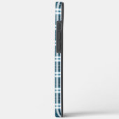 Tartan in blauw en wit Case-Mate iPhone case (Achterkant / Links)