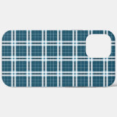 Tartan in blauw en wit Case-Mate iPhone case (Achterkant (horizontaal))