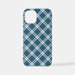 Tartan in blauw en witte iPhone Case 12 Mini Hoesje